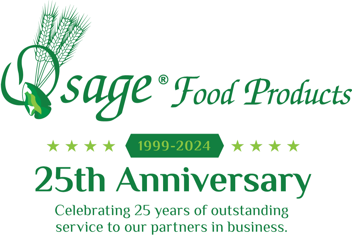 Osage Food Products 25th Anniversary logo